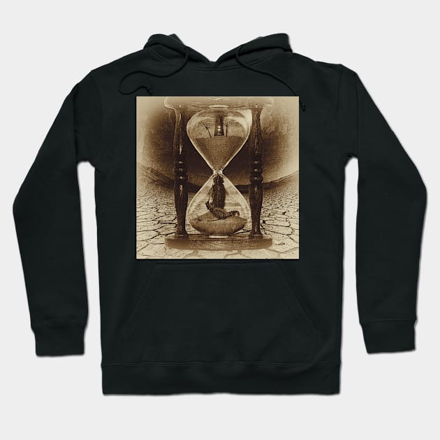 Sands of Time ... Memento Mori - Sepia Hoodie by Marian Voicu